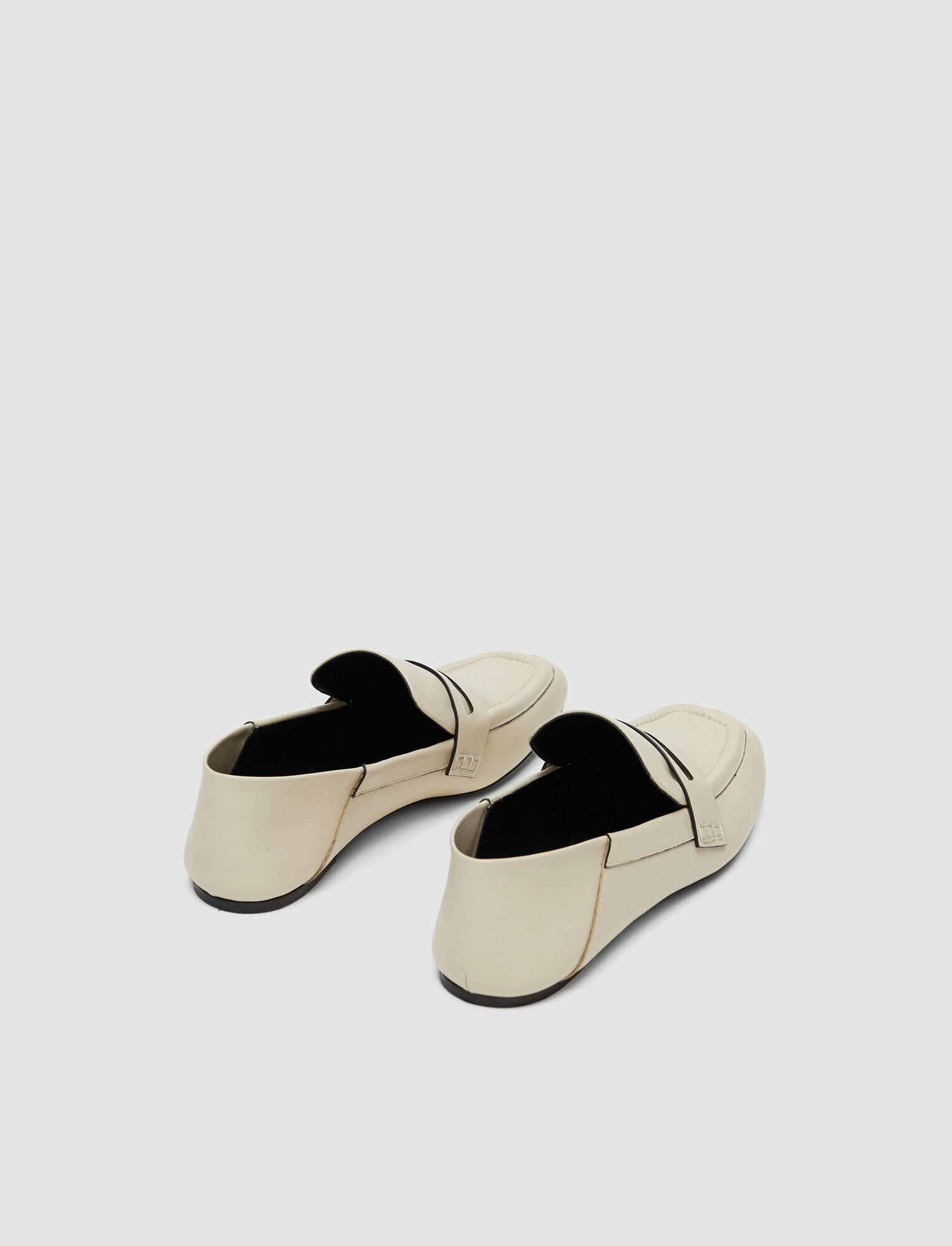 Joseph, Leather Loafers, in Parchment